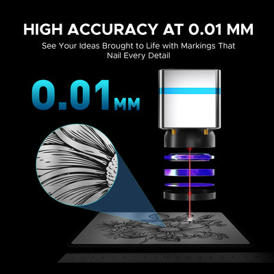 OMTech Fiber Laser Marking Machine Has High Accurate, up to 0.01 mm for Finer Engraving