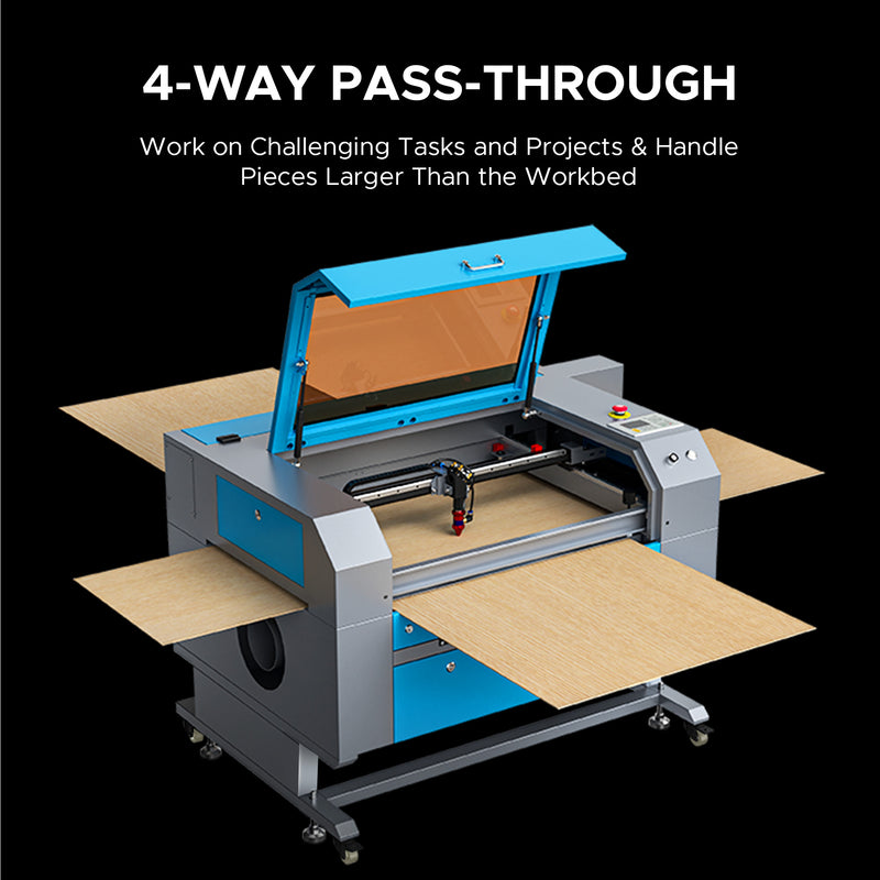 OMTech Maker AF2028-80 90W CO2 Laser Engraver and Cutter with 20" x 28" Working Area and Autofocus