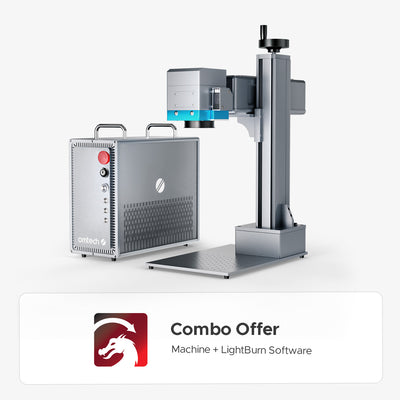 OMTech 50W Split Fiber Laser Engraving Machine with 6.9" X 6.9" Working Area, Autofocus and Built-in Camera