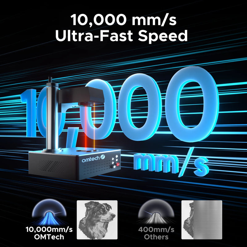 OMTech MOPA 60W Autofocus Fiber Laser Marking Machine